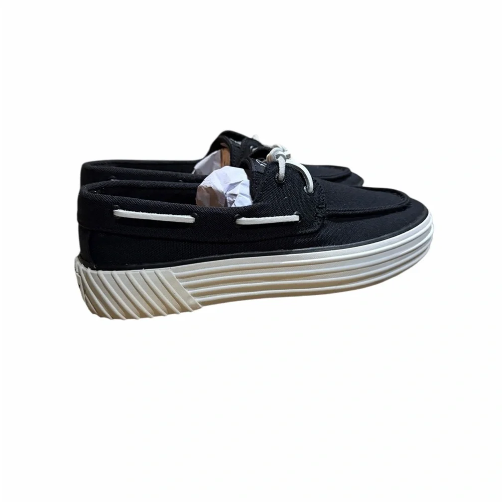 NIB Sperry Bahama 2 Platform Canvas Boat Shoes